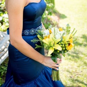 Navy blue Sherri Hill dress